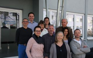Geschätzter und zudem exklusiver deutscher Vertriebspartner von Peg-Pérego: das PEG-Team in Dachau mit Angelika Gietl (ganz vorne), Walter Gietl...