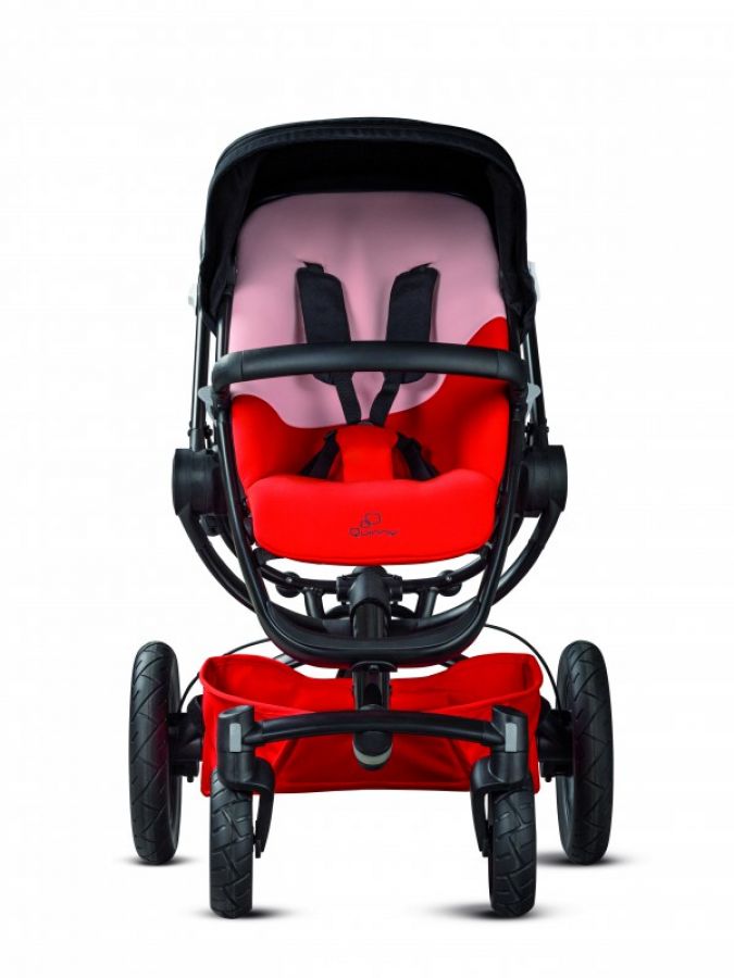 Die auffälligsten Trendsetter der Kind + Jugend sind natürlich die Kinderwagen - hier der Quinny Stroller Moodd von Dorel.