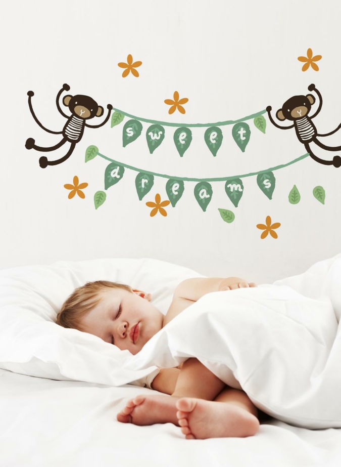 Wee Gallery - Monkey Banner Wall Graphics - wg314_web