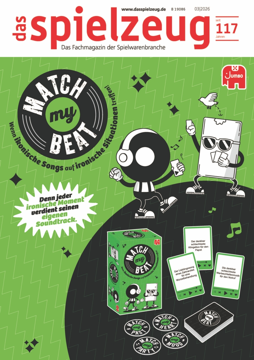 Ausgabe das spielzeug 3-2026 Cover Copyright Jumbo Spiele