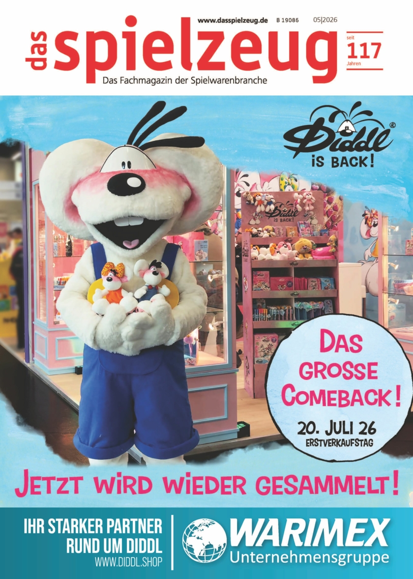 Ausgabe das spielzeug 5-2026 Cover Copyright Warimex