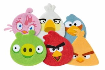 Gar nicht böse: Die Kuscheltrostpflaster mit Angry Birds-Motiven trösten und beruhigen.