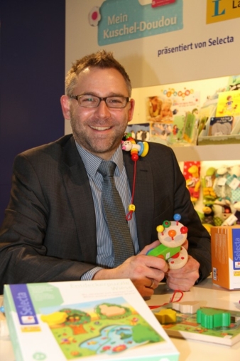 Vorstandsvorsitzender Matthias Wenzel auf der vergangenen International Toy Fair in Nürnberg.