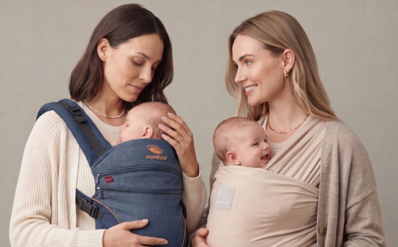 Einige Babytragen für Neugeborene ungeeignet
